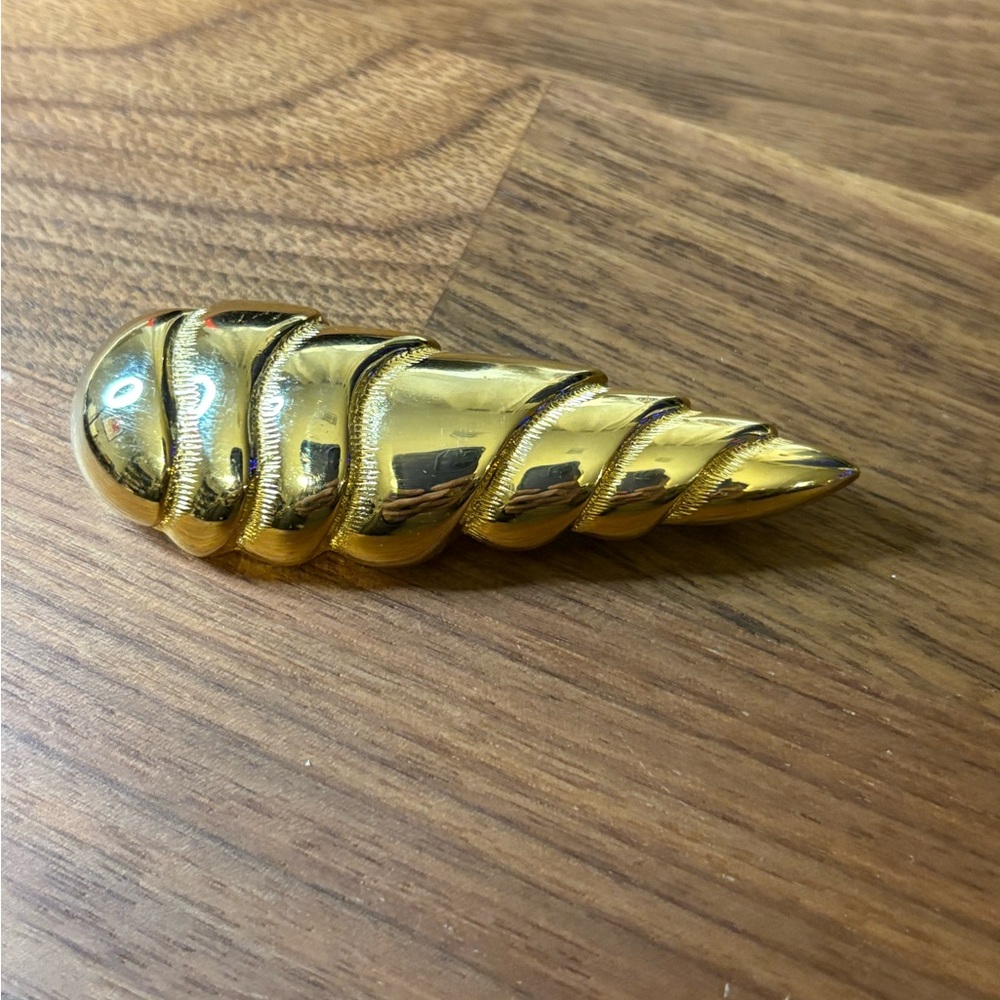 Vintage M. Jent Gold Tone Brooch